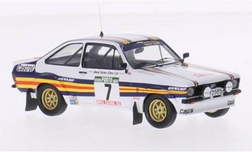 Ford Escort 1/43 Trofeu MK II No.7 Rothmans Rallye WM Rallye Portugal 1980 avec Decals A.Vatanen/D.Richards miniature