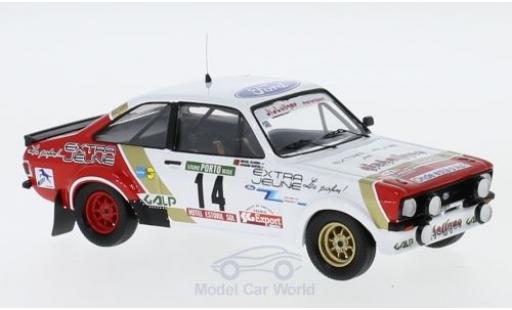 Miniature Ford Escort 1/43 Trofeu MK II RS 1800 No.14 Diabolique Motorsport Rallye WM Rallye Portugal 1984 J.Santos/M.Oliveira Ford Escort 1/43 Trofeu MK II RS 1800 No.14 Diabolique Motorsport Rallye WM Rallye Portugal 1984 J.Santos/M.Oliveira miniature