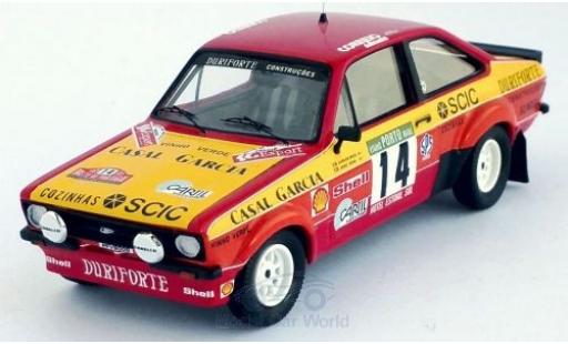 Miniature Ford Escort 1/43 Trofeu MK II RS No.14 Rallye WM Rallye Portugal 1985 C.Bica/J.Sena Ford Escort 1/43 Trofeu MK II RS No.14 Rallye WM Rallye Portugal 1985 C.Bica/J.Sena miniature
