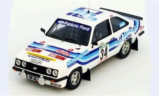 Ford Escort 1/43 Trofeu MK II RS2000 No.34 Palacio Rallye WM Rallye Portugal 1980 J.Moutinho/M.Sottomayor miniature