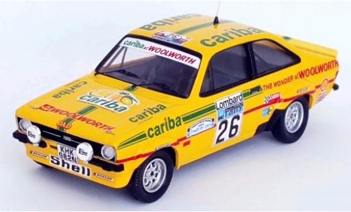 Ford Escort 1/43 Trofeu MKII RS 1800 RHD No.26 Cariba Rallye WM RAC Rally 1977 A.Dawson/A.Marriott miniature