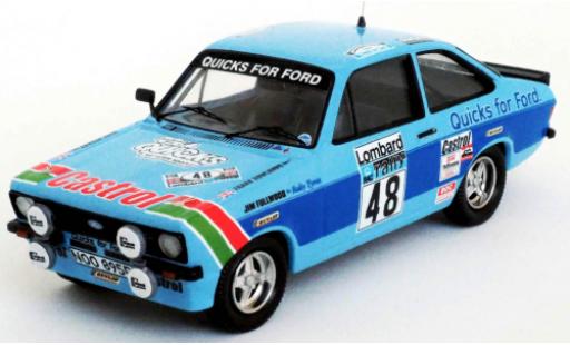 Ford Escort 1/43 Trofeu MkII RS 2000 RHD No.48 Quicks Team Castrol Quicks for Rallye WM RAC Rally 1980 M.Stuart/F.Rowlands miniature