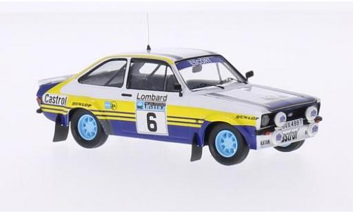 Ford Escort 1/43 Trofeu MKII RS No.6 Rothmans Rallye WM RAC Rallye 1979 avec Decals A.Vatanen/D.Richards miniature