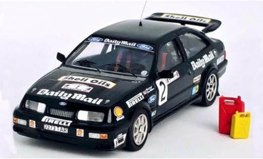 Ford Sierra 1/43 Trofeu RS Cosworth No.2 Daily Mail Audi Sport Rally 1987 avec plinthe M.Lovell/J.Williams miniature