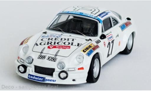 Miniature Alpine A110 1/43 Trofeu Renault Critérium Neige et Glace 1976 #27 1:43 Alpine A110 1/43 Trofeu Renault Critérium Neige et Glace 1976 #27 1:43 miniature