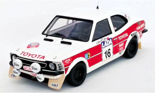 Miniature Toyota Corolla 1/43 Trofeu Levin No.16 Rallye WM 1000 Lakes Rallye 1977 M.Saaristo/T.Alanen Toyota Corolla 1/43 Trofeu Levin No.16 Rallye WM 1000 Lakes Rallye 1977 M.Saaristo/T.Alanen miniature