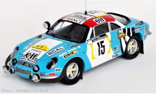 Miniature Alpine A110 1/43 Trofeu Renault No.15 Rallye WM Safari Rallye 1974 Alpine A110 1/43 Trofeu Renault No.15 Rallye WM Safari Rallye 1974 miniature