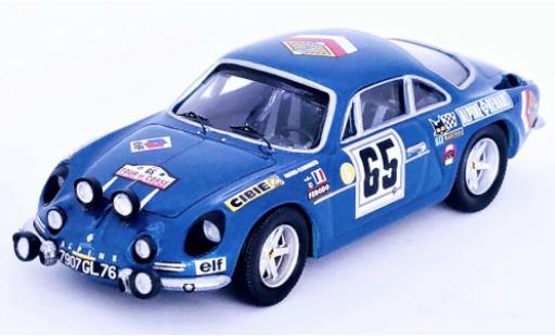 Miniature Alpine A110 1/43 Trofeu Renault No.65 Tour de Corse 1969 Alpine A110 1/43 Trofeu Renault No.65 Tour de Corse 1969 miniature