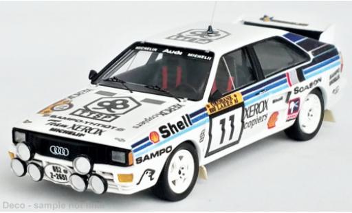 Miniature Audi Quattro 1/43 Trofeu No.11 Rallye WM 1000 Lakes Rallye 1985 Audi Quattro 1/43 Trofeu No.11 Rallye WM 1000 Lakes Rallye 1985 miniature