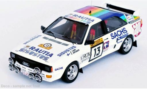 Miniature Audi Quattro 1/43 Trofeu No.13 Rallye WM 1000 Lakes Rallye 1984 Audi Quattro 1/43 Trofeu No.13 Rallye WM 1000 Lakes Rallye 1984 miniature