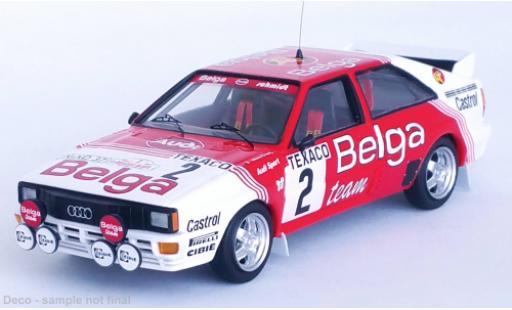 Miniature Audi Quattro 1/43 Trofeu No.2 Belga Rallye Boucles de Spa 1983 Audi Quattro 1/43 Trofeu No.2 Belga Rallye Boucles de Spa 1983 miniature