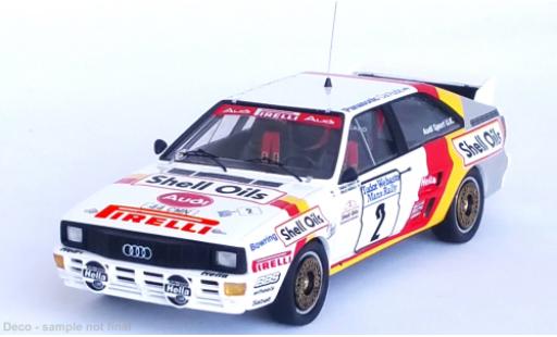 Miniature Audi Quattro 1/43 Trofeu No.2 S huiles Rallye Manx 1985 Audi Quattro 1/43 Trofeu No.2 S huiles Rallye Manx 1985 miniature