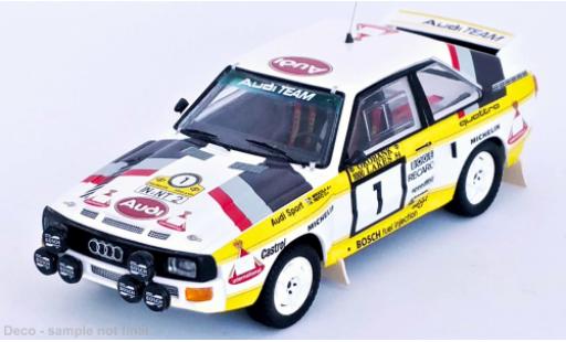 Miniature Audi Sport Quattro 1/43 Trofeu Sport quattro No.1 Team Rallye WM 1000 Lakes Rallye 1984 Audi Sport Quattro 1/43 Trofeu Sport quattro No.1 Team Rallye WM 1000 Lakes Rallye 1984 miniature