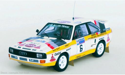 Miniature Audi Sport Quattro 1/43 Trofeu Sport quattro No.6 HB Team HB Rallye WM RAC Rallye 1984 Audi Sport Quattro 1/43 Trofeu Sport quattro No.6 HB Team HB Rallye WM RAC Rallye 1984 miniature