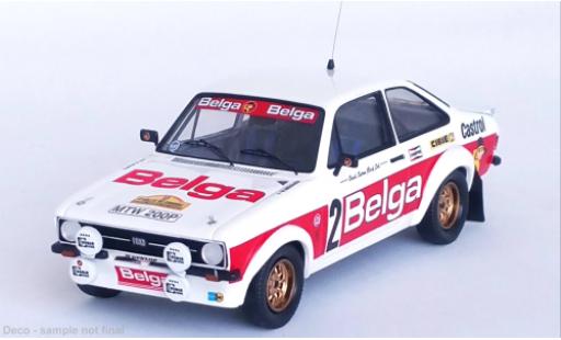 Miniature Ford Escort 1/43 Trofeu Mk II RS 1800 No.2 Belga Rallye Condroz 1979 Ford Escort 1/43 Trofeu Mk II RS 1800 No.2 Belga Rallye Condroz 1979 miniature