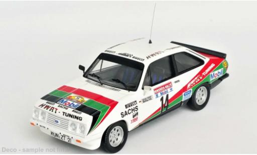 Miniature Ford Escort 1/43 Trofeu MK II RS 2000 No.14 HWRT tuning Rallye DM Rallye Hunsrück 1984 Ford Escort 1/43 Trofeu MK II RS 2000 No.14 HWRT tuning Rallye DM Rallye Hunsrück 1984 miniature