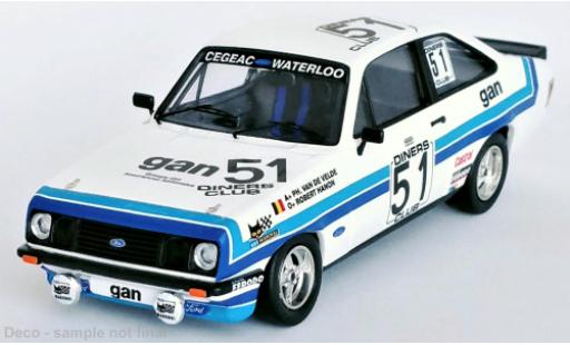 Miniature Ford Escort 1/43 Trofeu MK II RS 2000 No.51 24h Spa 1981 Ford Escort 1/43 Trofeu MK II RS 2000 No.51 24h Spa 1981 miniature