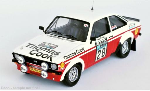 Ford Escort 1/43 Trofeu MK II RS RHD No.28 Thomas Cook Rallye WM RAC Rallye 1980 miniature