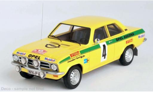 Miniature Opel Ascona 1/43 Trofeu A No.4 Irmscher tuning Rallye Rüsselsheim 1973 Opel Ascona 1/43 Trofeu A No.4 Irmscher tuning Rallye Rüsselsheim 1973 miniature