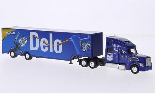 Miniature Volvo 780 1/87 Trucks N Stuff Sleeper Cab Chevron Delo avec transporteur Race-Kofferauflieger Volvo 780 1/87 Trucks N Stuff Sleeper Cab Chevron Delo avec transporteur Race-Kofferauflieger miniature
