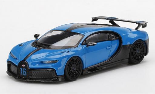 Miniature Bugatti Chiron 1/43 TrueScale Miniatures Pur Sport bleue/carbon Bugatti Chiron 1/43 TrueScale Miniatures Pur Sport bleue/carbon miniature