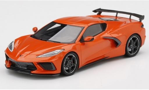 Miniature Chevrolet Corvette 1/43 TrueScale Miniatures C8 Stingray orange 2020 Chevrolet Corvette 1/43 TrueScale Miniatures C8 Stingray orange 2020 miniature