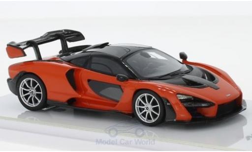 Miniature McLaren Senna 1/43 TrueScale Miniatures orange/carbon 2018 McLaren Senna 1/43 TrueScale Miniatures orange/carbon 2018 miniature