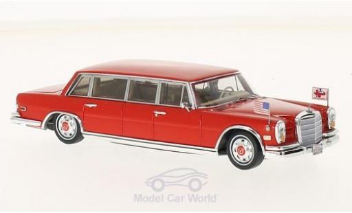 Miniature Mercedes 600 Pullmann 1/43 TrueScale Miniatures Pullmann 1972 Red Baron Hilton Family Mercedes 600 Pullmann 1/43 TrueScale Miniatures Pullmann 1972 Red Baron Hilton Family miniature