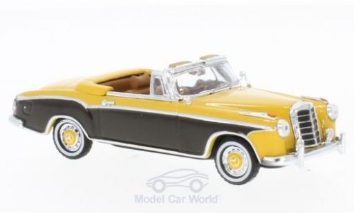 Mercedes 220 SE 1/43 Vitesse SE Cabriolet jaune/marron 1958 miniature