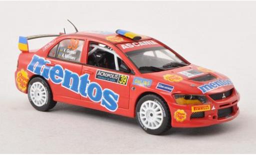 Miniature Mitsubishi Lancer 1/43 Vitesse Evo IX No.39 Mentos PWRC Rallye Acropolis 2012 V.Gorban/A.Nikolaev Mitsubishi Lancer 1/43 Vitesse Evo IX No.39 Mentos PWRC Rallye Acropolis 2012 V.Gorban/A.Nikolaev miniature