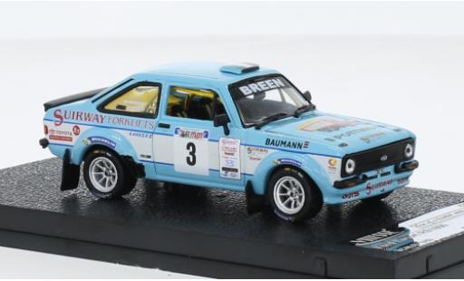 Ford Escort 1/43 Vitesse MKII RS 1800 No.3 West Wales Rally 2015 miniature