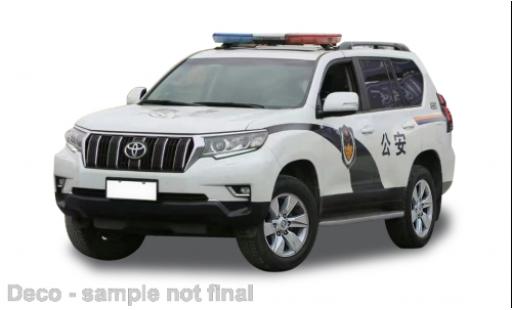 Toyota Land Cruiser 1/43 Vitesse Prado RHD Guangzhou Police 2018 miniature