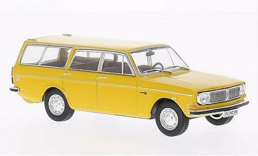 Volvo 145 Base 1/43 WhiteBox jaune 1973 miniature