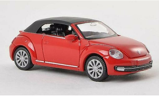 Volkswagen Beetle Cabriolet 1/87 Wiking rouge ferm&Atilde;&copy; miniature