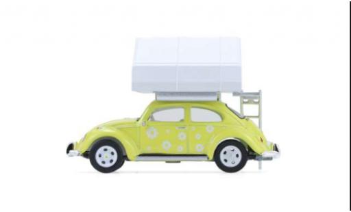 Volkswagen Beetle 1/64 Greenlight (K&auml;fer) jaune/blanche 1:64 miniature