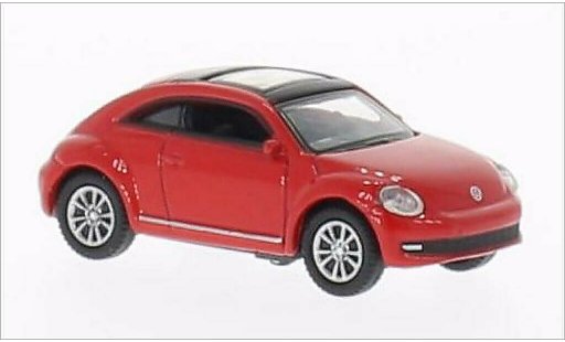 Volkswagen Beetle Base 1/87 Welly rouge miniature