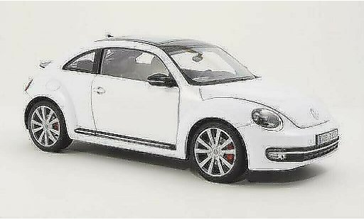Volkswagen Beetle Base 1/18 Welly blanche 2012 miniature