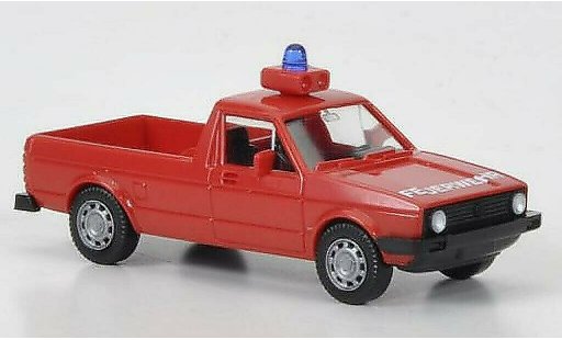 Volkswagen Caddy Base 1/87 Wiking I Pompiers avec Tragkraftspritze miniature