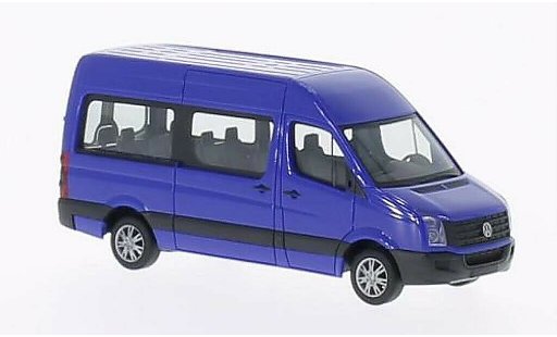 Volkswagen Crafter Bus 1/87 Herpa Hochtoit bleu 2011 miniature