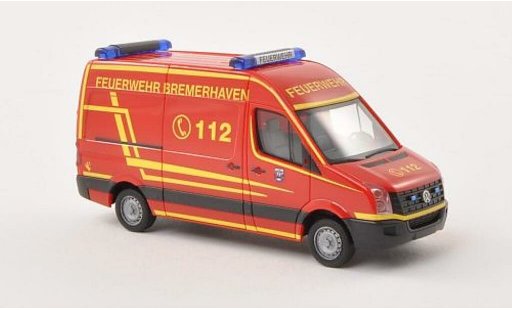Volkswagen Crafter Base 1/87 Herpa HD Pompiers Bremerhaven miniature