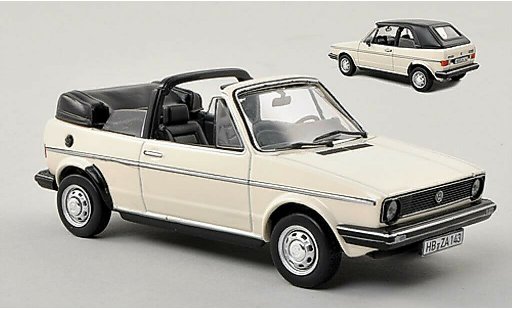 Volkswagen Golf Cabriolet 1/43 Norev blanche 1981 miniature