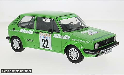 Miniature Volkswagen Golf I Gr.2 Rally Hunsr&Atilde;&frac14;ck 1981 #22 A.Stock/P.Schmuck 1/18 MCG