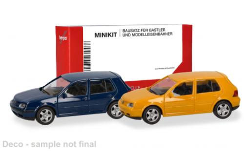 Volkswagen Golf 1/87 Herpa MiniKit IV bleue/jaune 1:87 miniature