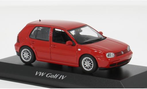 Miniature Volkswagen Golf IV rouge 1999 1/43 Maxichamps