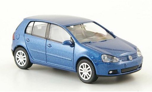 Volkswagen Golf Base 1/87 Wiking bleu 5-Turer 2003 miniature