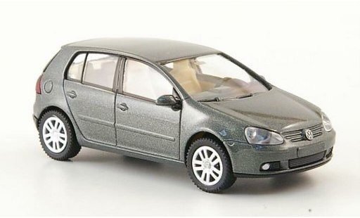 Volkswagen Golf Base 1/87 Wiking grise-verte 5-Turer 2003 miniature