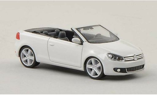 Volkswagen Golf Cabriolet 1/87 Herpa blanche miniature