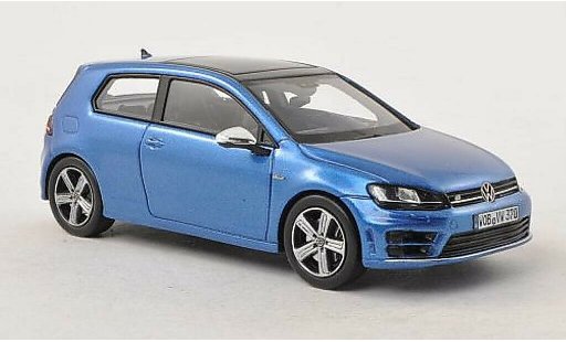 Volkswagen Golf R 1/43 Spark bleu 3-Turer 2013 miniature