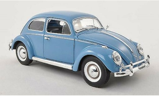 Volkswagen Kafer Base 1/24 WhiteBox 1200 bleu-grise 1961 miniature