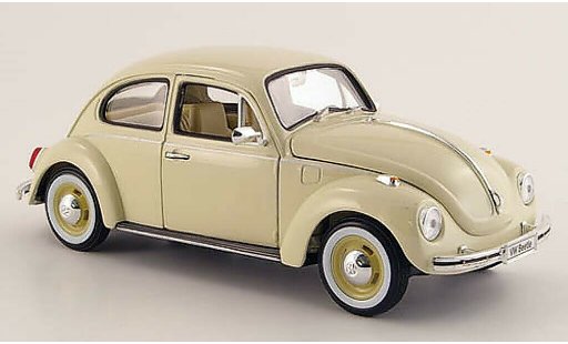 Volkswagen Kafer Base 1/24 Welly beige avec blanchewandreifen 1972 miniature